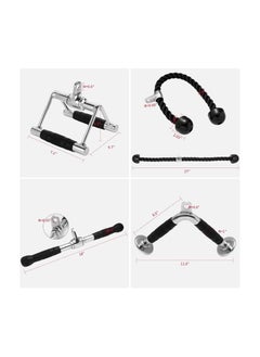 Tricep Press Down Cable Machine Attachment, LAT Pulldown Attachments, Home Gym Accessories, Double D Handle, V-Shaped Bar, Tricep Rope, Pull Down Straight Bar - pzsku/ZA2BEC1BC1001637FD74AZ/45/_/1715921943/bfe1eebe-04f2-4fd0-90d9-b97c7add6dcb