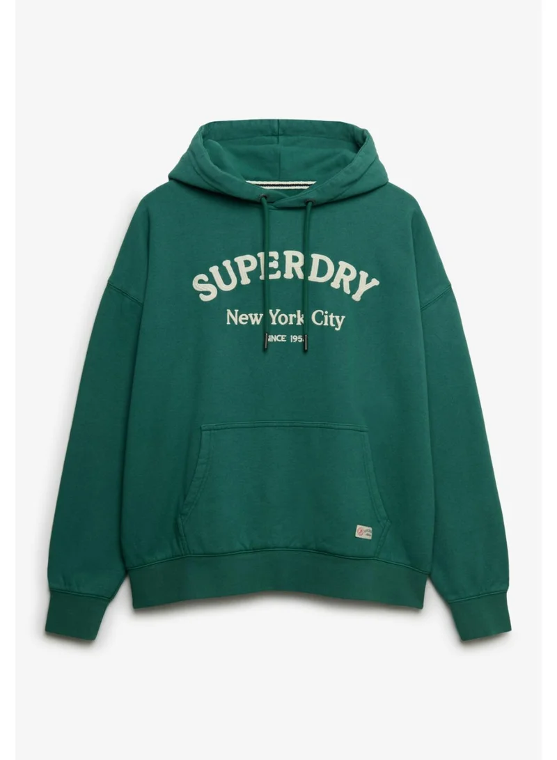 سوبر دراي Luxe Casual Emb Relaxed Hood
