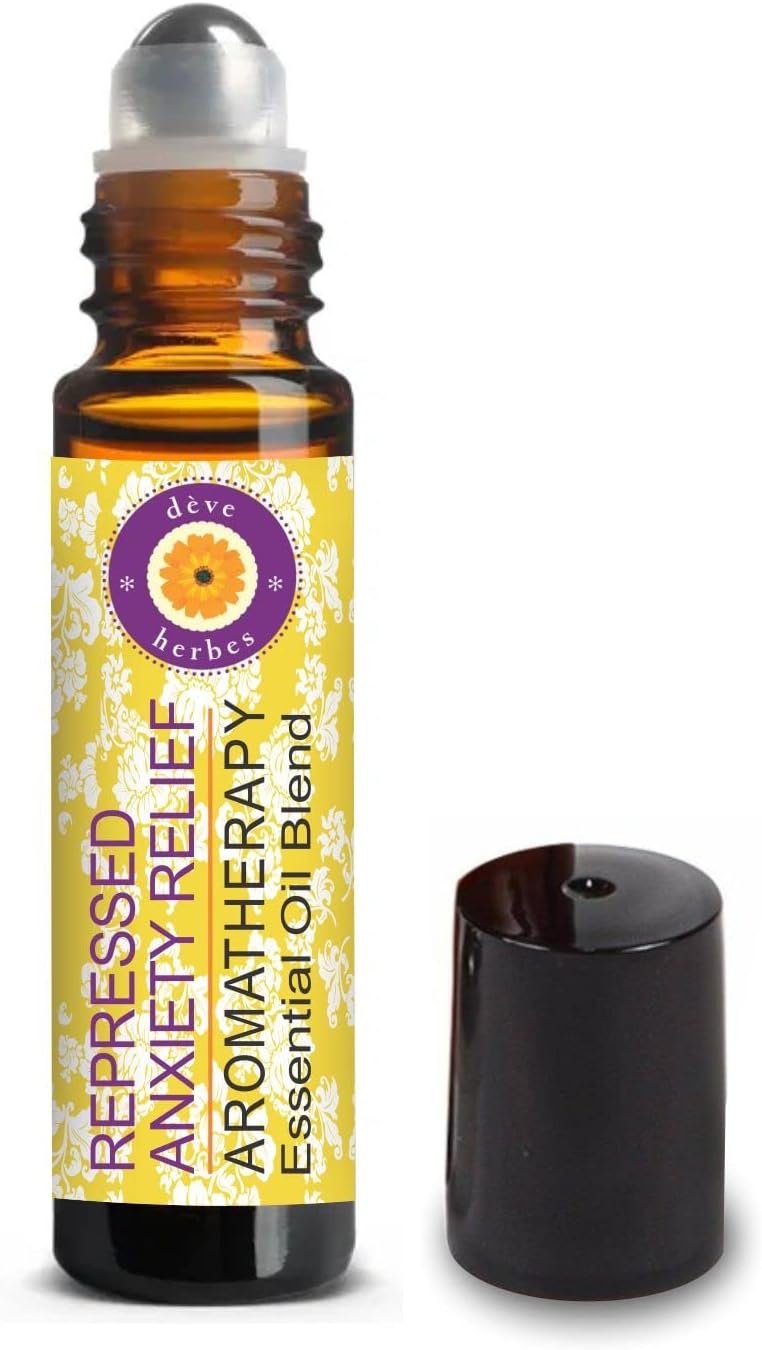 REPRESSED Anxiety Relief - Aromatherapy Essential Oil Blend of Bergamot, Melissa, Neroli, Rose, Sandalwood, Vetiver & Cedarwood Essential Oils 10ml (0.33oz) - Image 1