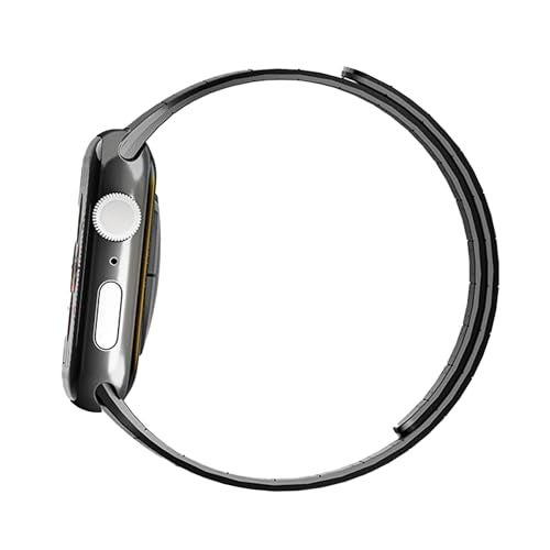 DailyObjects Mag Grip Loop Watch Strap Compatible with Apple Watch Series 9/8/7 (45mm) | Series SE2/6/SE/5/4 (44mm) | Series10 46mm | Ultra/Ultra 2 Brown -Watch Not Included - Image 4