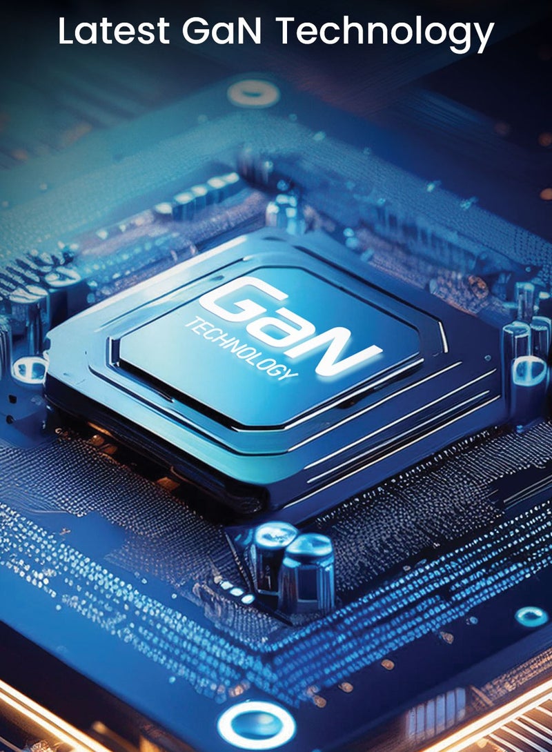 Moxedo Lite 30W GaN Charger USB-C / USB-A Ports PD 3.0 Wall Adapter Fast Charging Type C Plug For iOS and Android Compatible with USB-C to Lightning Cable & USB-C to USB-C Cable - Image 5