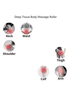 QSHOP QSHOP® Premium Massage Stick for Muscles, Muscle Therapy Balls, Muscle Pain Relief, Self Massage Roller Stick, Cushioned Ergonomic Handle with 3 Pointed Massage Balls for Yoga Massage  - Image 5