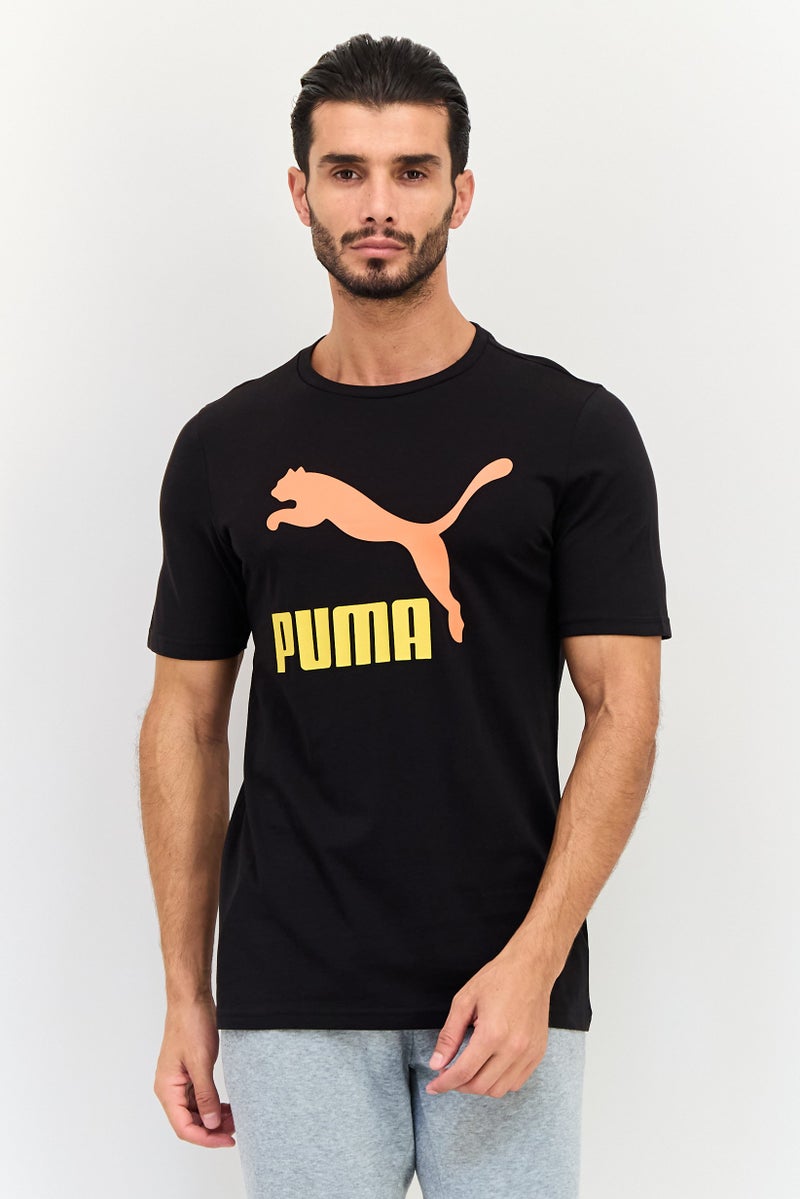 PUMA Men Sportswear Fit Brand Logo Outdoor T-Shirt, Black - Image 1