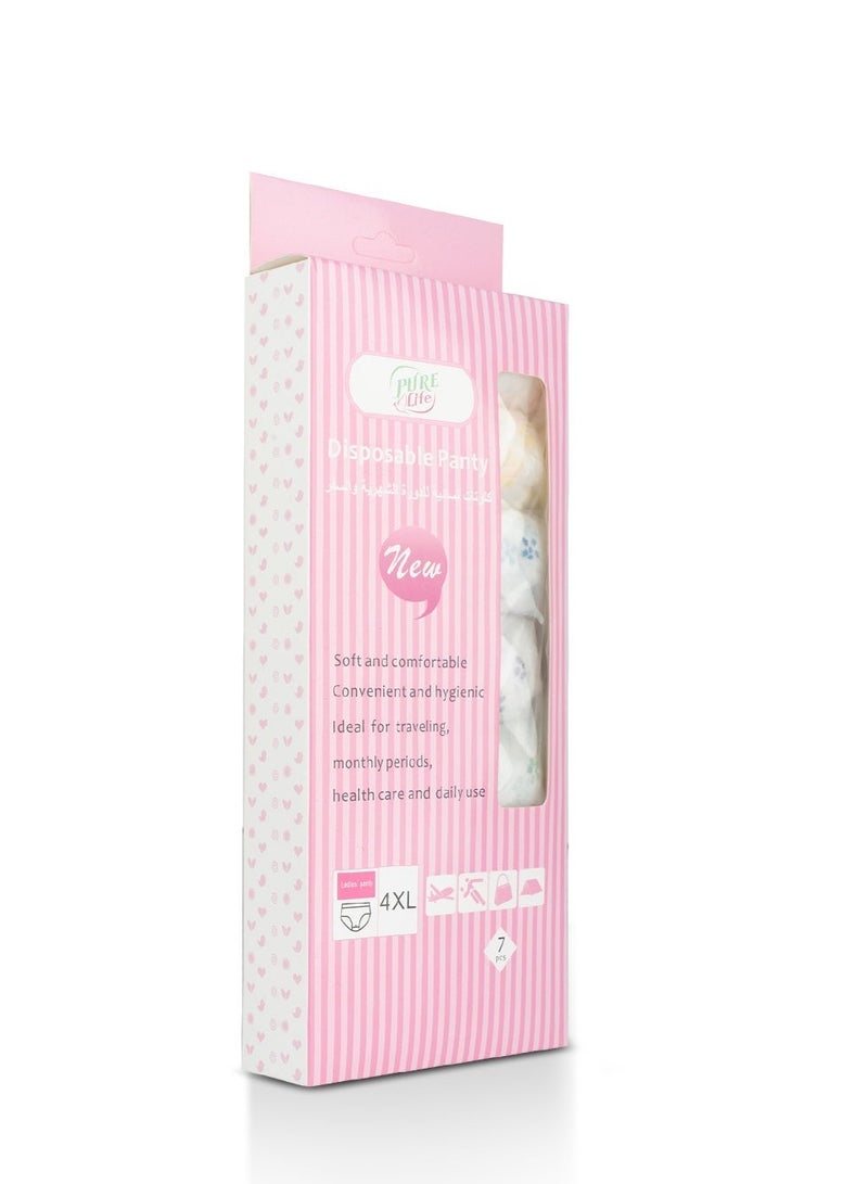 Pure Life Disposable Panty 4XL – Soft, Comfortable, and Secure Disposable Underwear for Women - Image 1