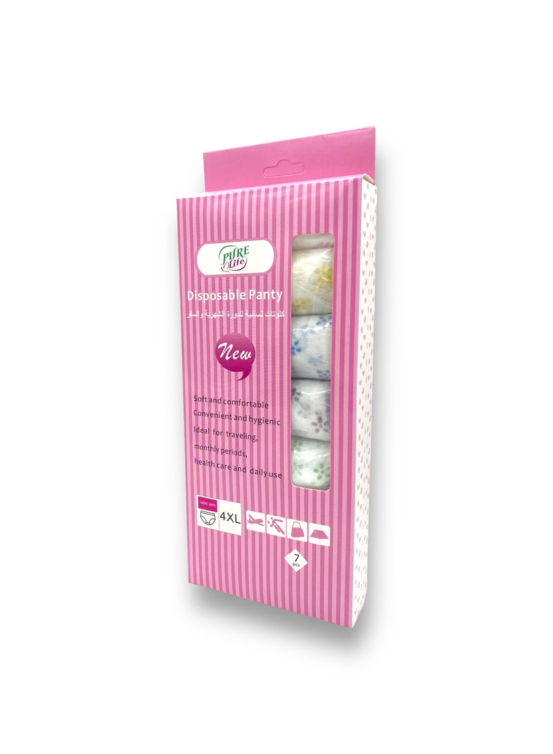 Pure Life Pure Life Disposable Panty 4XL – Soft, Comfortable, and Secure Disposable Underwear for Women - Image 1