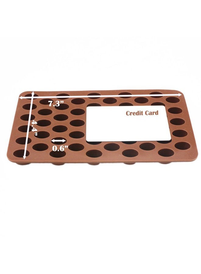 X-Haibei Coffee Beans Chocolate Candy Ice Cube Cake Decoration Silicone Bakeware Mould Dia. 0.6inch - Image 3