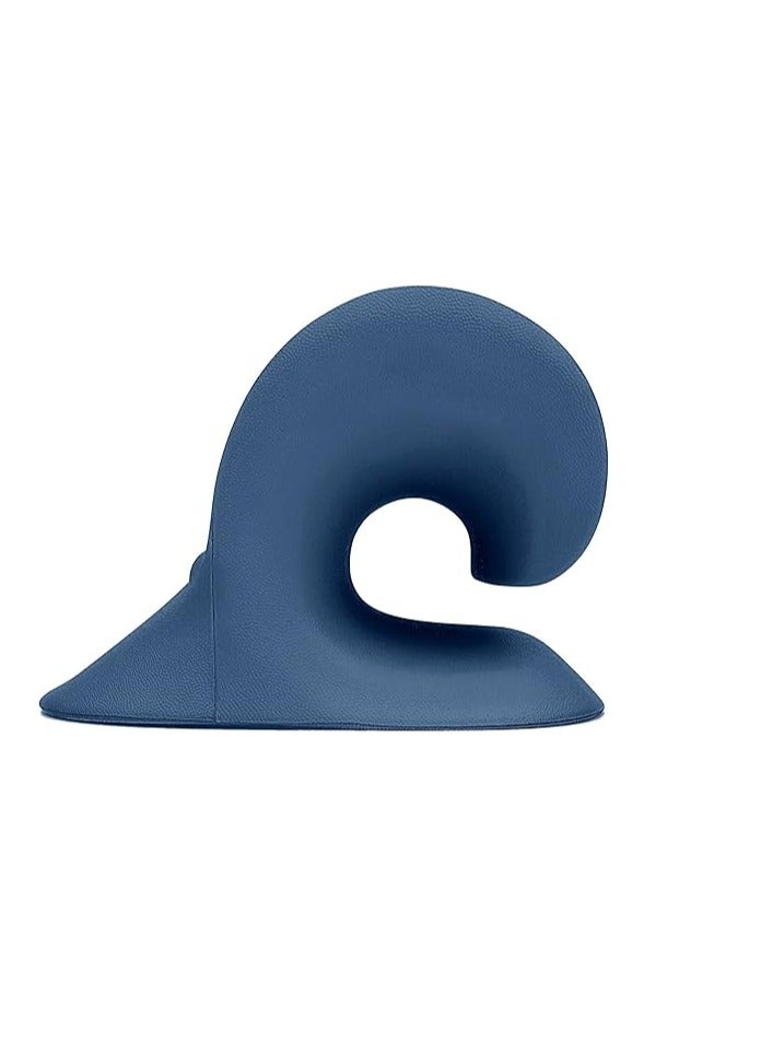 RESTCLOUD Neck and Shoulder Relaxer, Cervical Traction Device for TMJ Pain Relief and Cervical Spine Alignment, Chiropractic Pillow, Neck Stretcher (Dark Blue) - Image 4