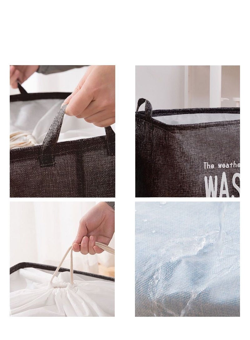 Deo King Foldable Waterproof Drawstring Clothes Storage Basket 10L - Image 3