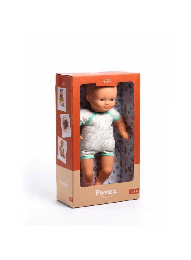 DJECO Pomea Green Doll To Dress