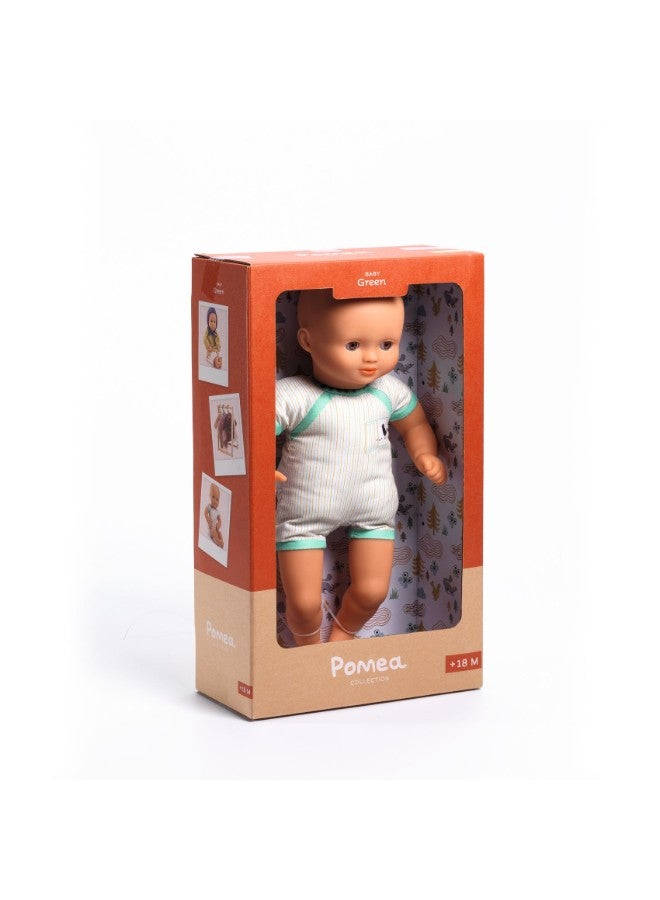 DJECO Pomea Green Doll To Dress - Image 1