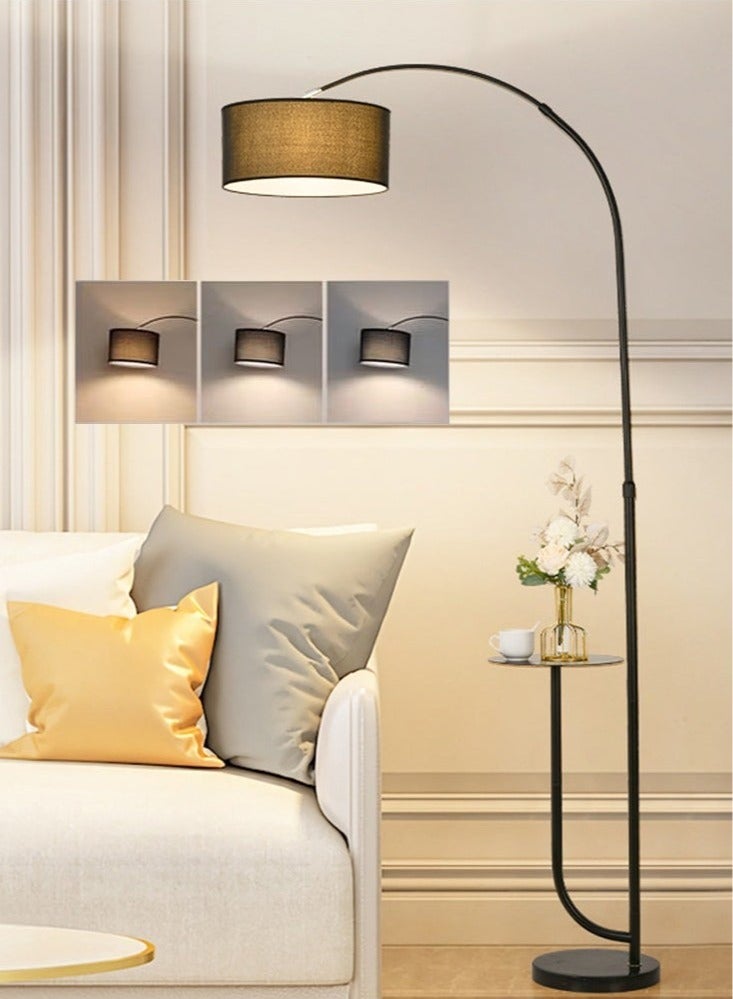 Enjoylifeme Three-Color Dimmable Vertical Floor Lamp With Warm Light Pure Natural Marble Base with Coffee Table Tray - with Remote Control Time Switch 70X185 CM - Image 4