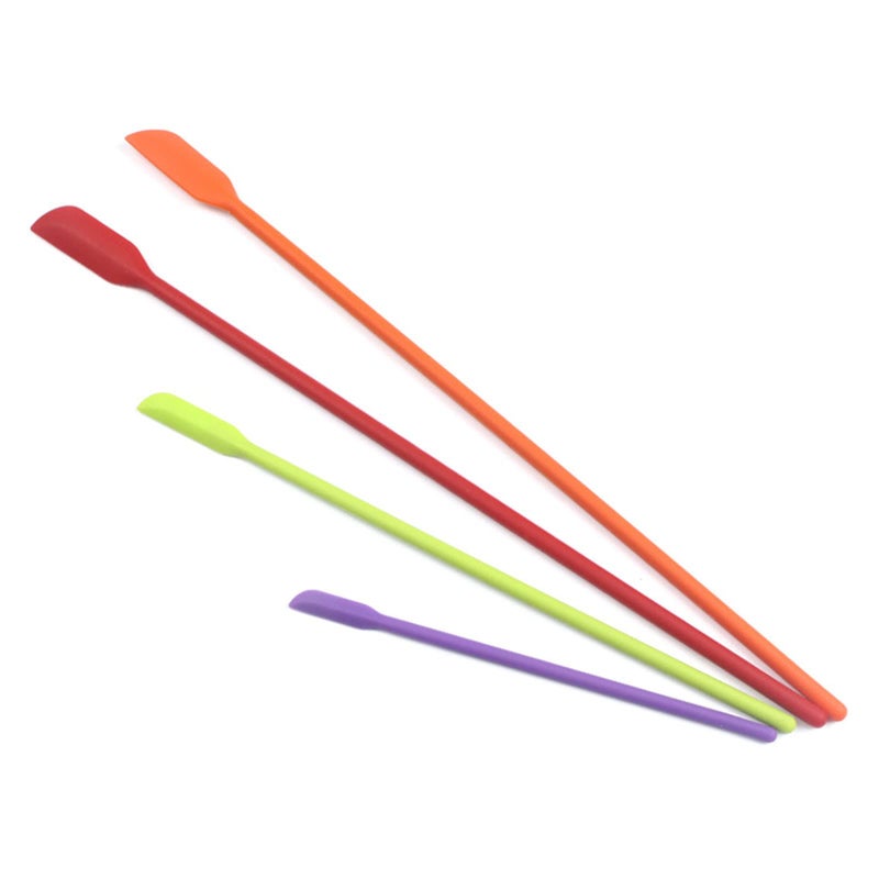 HAGBOU Beauty Spatula 4 PCS Makeup Spatula Mini Silicone for Cosmetics & Kitchen - 3 Sizes - Image 5