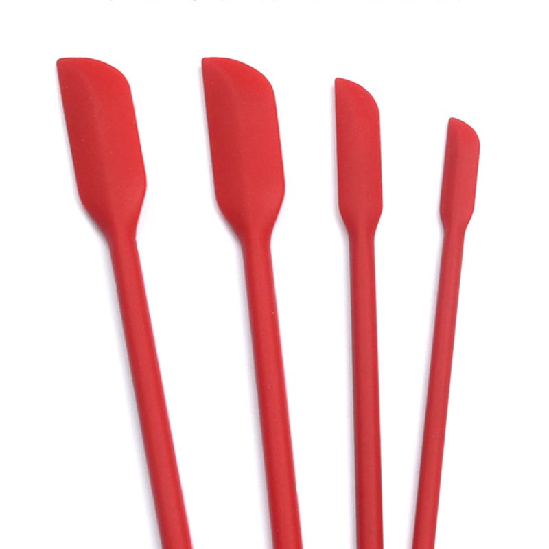 HAGBOU Beauty Spatula 4 PCS Makeup Spatula Mini Silicone for Cosmetics & Kitchen - 3 Sizes - Image 4
