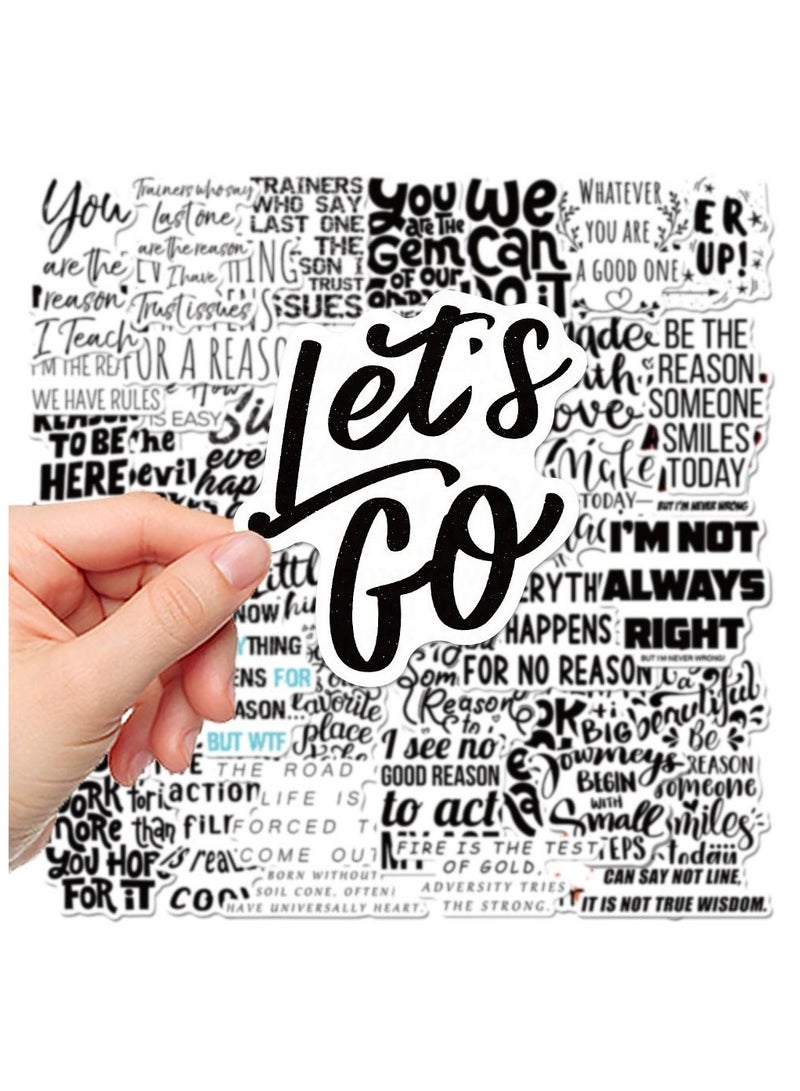100PCS Inspirational Words Stickers, Laptop Stickers, Stickers Kids, Waterproof Vinyl Motivational Stickers for Teens Students Teachers Adults, Positive Quote Stickers for Water Bottle Journaling Scrapbook Laptop - Image 2