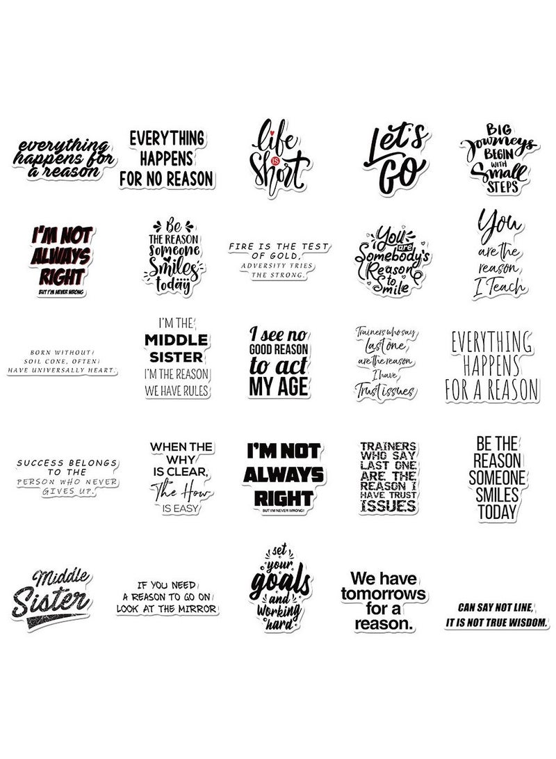 100PCS Inspirational Words Stickers, Laptop Stickers, Stickers Kids, Waterproof Vinyl Motivational Stickers for Teens Students Teachers Adults, Positive Quote Stickers for Water Bottle Journaling Scrapbook Laptop - Image 4