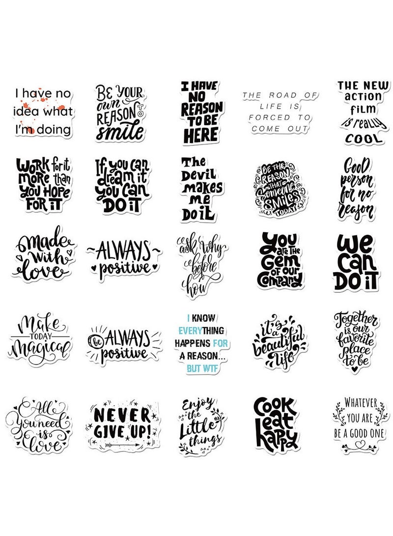 100PCS Inspirational Words Stickers, Laptop Stickers, Stickers Kids, Waterproof Vinyl Motivational Stickers for Teens Students Teachers Adults, Positive Quote Stickers for Water Bottle Journaling Scrapbook Laptop - Image 5