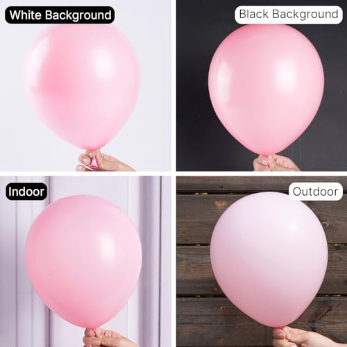 PartyWoo Light Pink Balloons 100 pcs 10 Inch Pastel Baby Pale Pink Latex Helium Balloons for Baby Shower Gender Reveal Valentines Day Engagement Wedding Princess Birthday Party Decorations PinkQ05 - Image 5