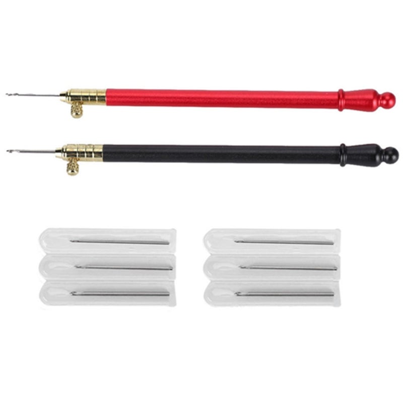 Embroidery Crochet Hook Stainless Steel Handle French Tambour Beading Sequins Sewing Craft Tool - Image 5