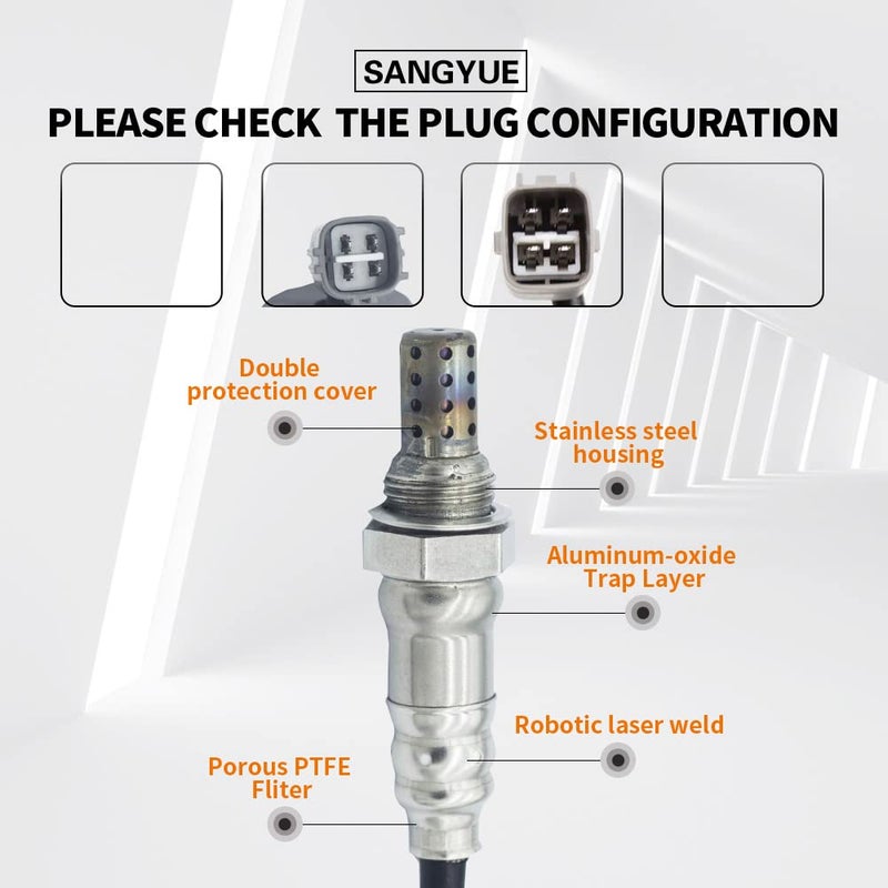 Sangyue 2X Oxygen O2 Sensor for 2004-2009 Toyota Prius 1.5L Upstream and Downstream - Image 3