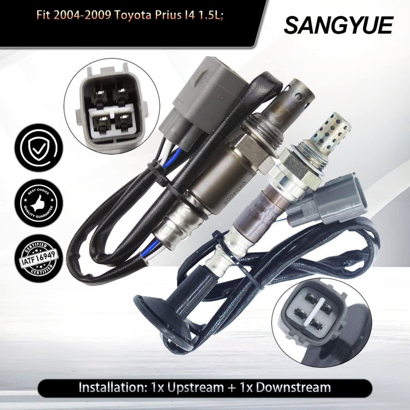 Sangyue 2X Oxygen O2 Sensor for 2004-2009 Toyota Prius 1.5L Upstream and Downstream - Image 2