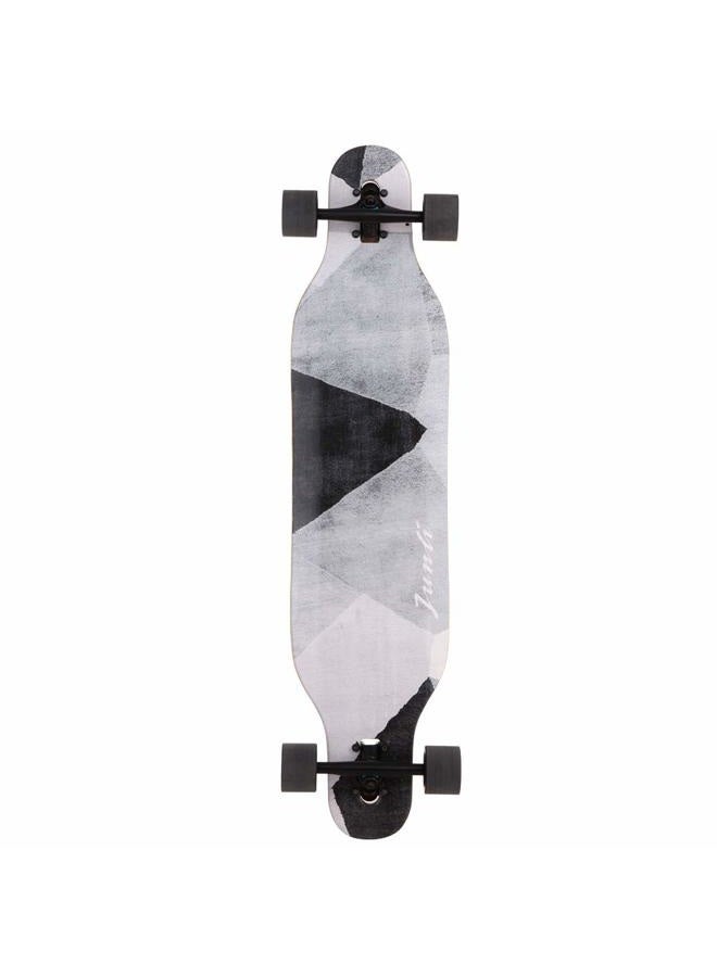 Junli 41 Inch Freeride Skateboard Longboard - Complete Skateboard Cruiser for Cruising, Carving, Free-Style and Downhill Grey Zone - Image 2