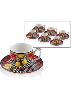 Lamedore Summer Set of 6 Coffee Cups 1BSF-1901SM 