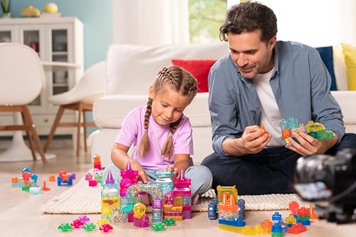 Jelly Blox Classic Castle Set Includes 45 Pieces Toddler Preschool Building Blocks Kids Can Squeeze Stretch Squish MESH ACCREDITED Safety Tested OuchFree Sensory Play Toy for Ages 2 - Image 5