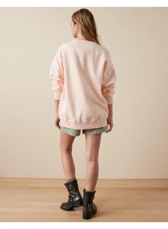 امريكان ايجل AE Oversized Maine Graphic Sweatshirt