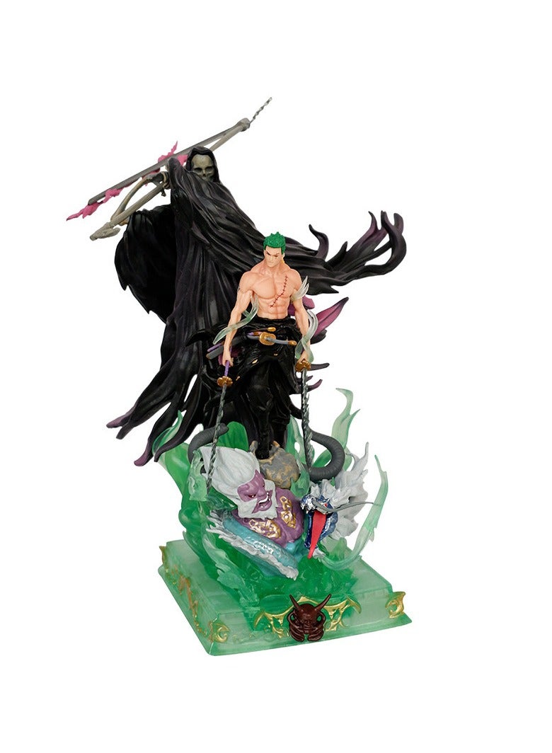 General ONE PIECE GK straw hat group, Grim Reaper, Ghost Slash Sauron, statue, scene model, ornament, boxed figure, gift for fans and friends (26cm)  - Image 1