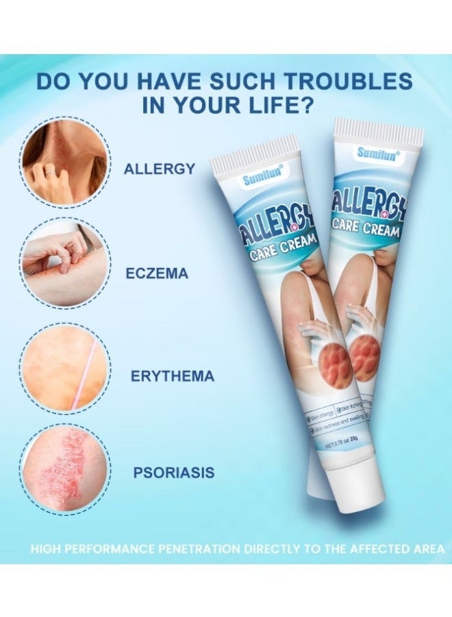 سوميفون كريم العناية بالحساسية للبشرة، للحساسية، الحكة، احمرار البشرة والتورم، 20 غرام - Image 4