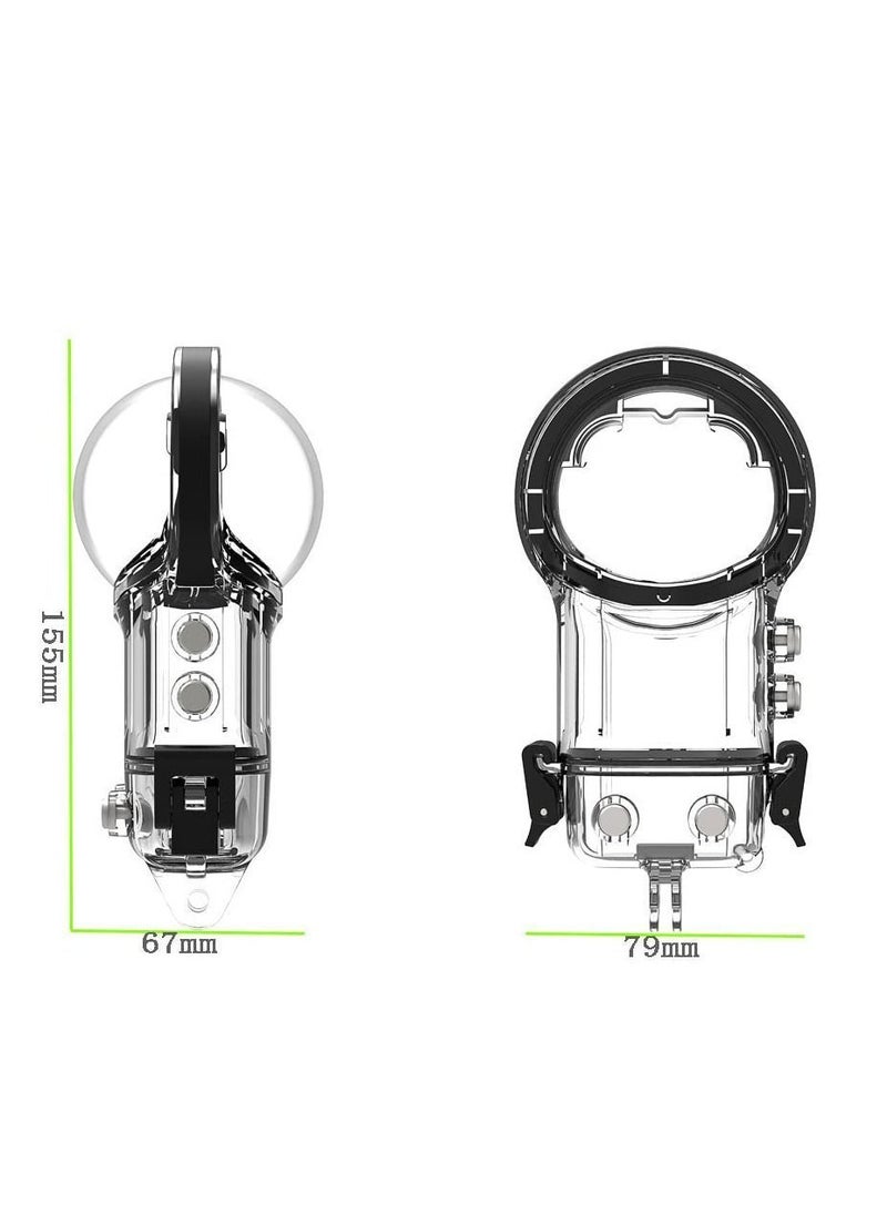 Y&D - Waterproof Housing Case for Insta360 X3 Action Case, Double Lock Dive Protective Shell WIth Bracket Mount Accessories, 30M Underwater Diving Protection - Image 1