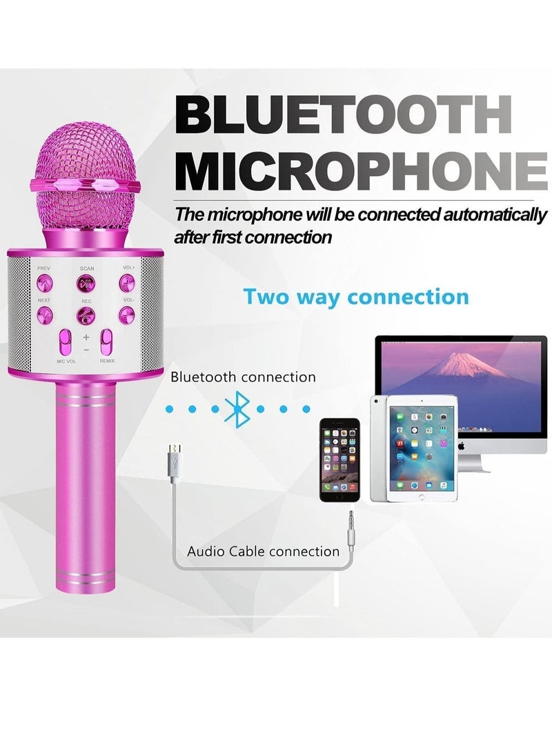 Toys for 3 16 Years Old Girls Gifts,Karaoke Microphone for Kids Age 4 12,Best Fun Birthday Gifts for 5 6 7 8 9 10 11 Years Teens Girl Boys, Purple - Image 2