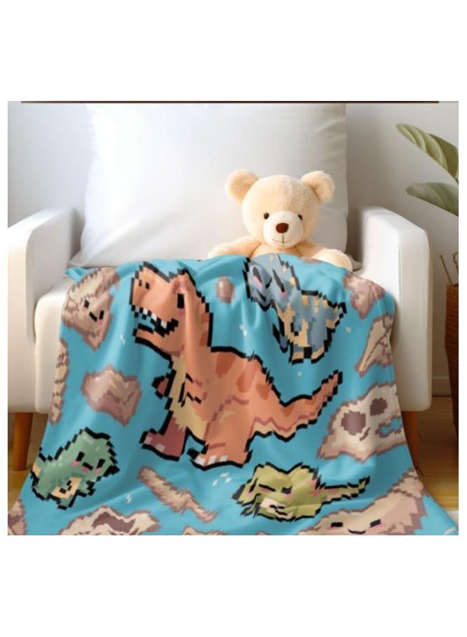general Children's or student cartoon flannel thin blanket (warm and comfortable, suitable for sleep, games) 100cm*150cm - 758 - Image 5