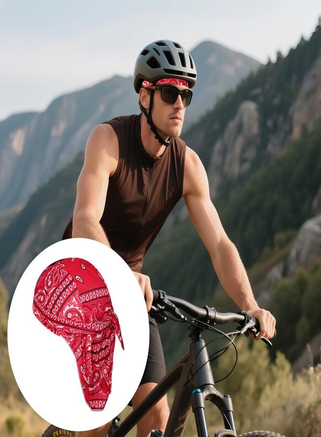 HOVEOX 9 Pieces Sweat Wicking Skull Cap Cooling Dew Rag Helmet Liner Bandana Skull Caps (Color 1) - Image 4