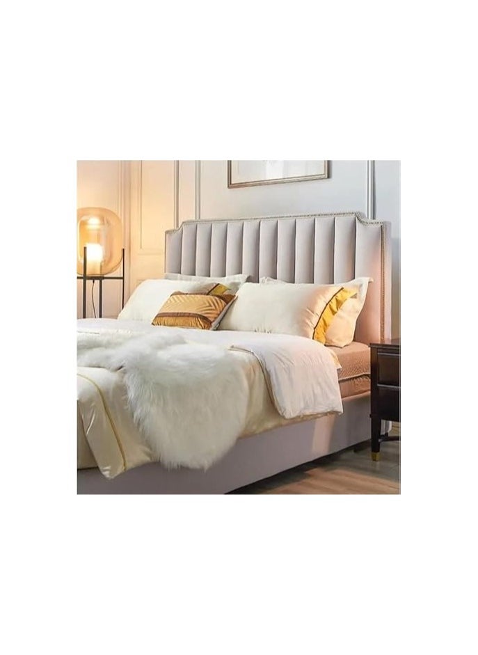 Poppins Home Poppins HOME Bedroom Furniture Queen King size Home Hotel upholstered Fabric bed With medical mattress (200 x 200cm)  - Image 3