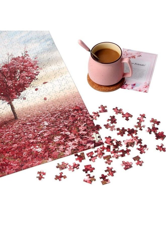 Ingooood - Jigsaw Puzzles 1000 Pieces Tranquil Series Maple Leaves Heart For Adult - Image 1