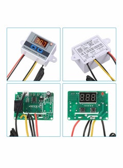 Excefore Digital Temperature Controller LED Thermostat Switch,Temperature Relay Switch Module Programmable Minus 50 to 110 Degree Heating Cooling Thermostat (12V 10A 120W) (2 Pieces)  - Image 2