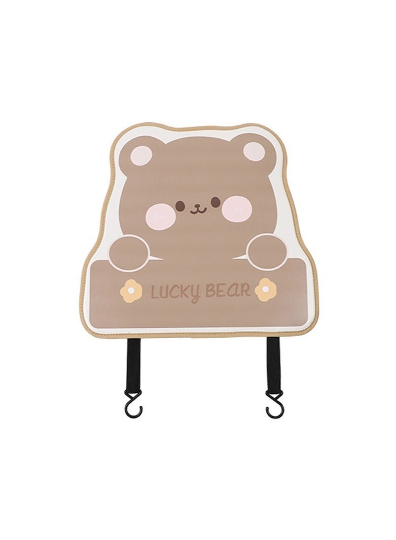 DUNISO 2PCS Auto Seat Back Kick Protectors, Waterproof Kick-proof Mats, Car Kick Mats for Easy Clean Scratch, Car Interior Decoration, Wear-resistant and Sturdy Protector Fit Most Cars - Image 5