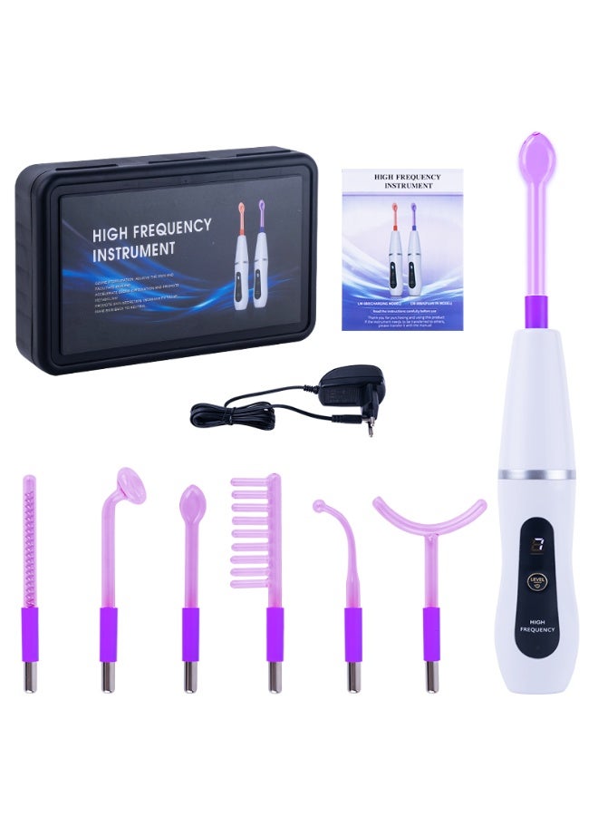 High-Frequency Skin Therapy Wand for Face Lifting and Circulation Boost – Home Device for Acne Care and Hair Growth Support - Image 1