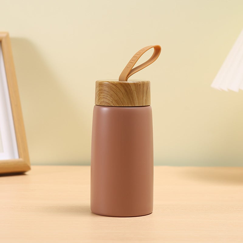 304 Stainless Steel Thermal Cup Portable Coffee Mug Brown