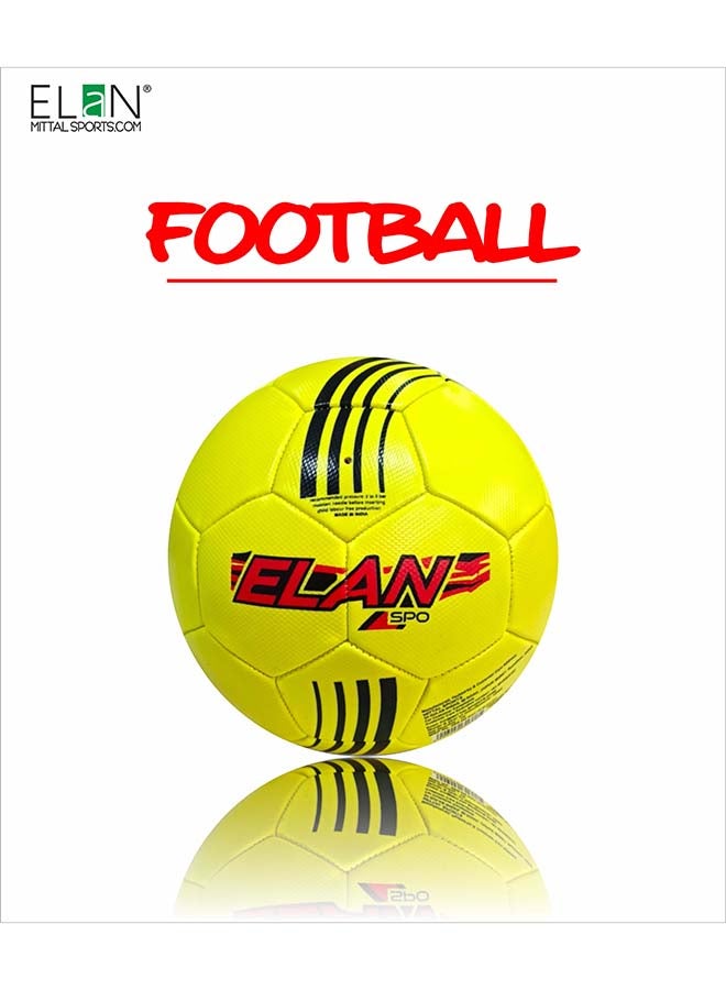 Elan Superlara Official Size Football – Long-Lasting PVC Soccer Ball for Kids, Teens and Adult Recreation, Perfect for Park, Field or Backyard Play - Image 1