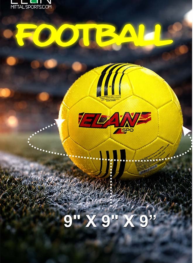 Elan Superlara Official Size Football – Long-Lasting PVC Soccer Ball for Kids, Teens and Adult Recreation, Perfect for Park, Field or Backyard Play - Image 5