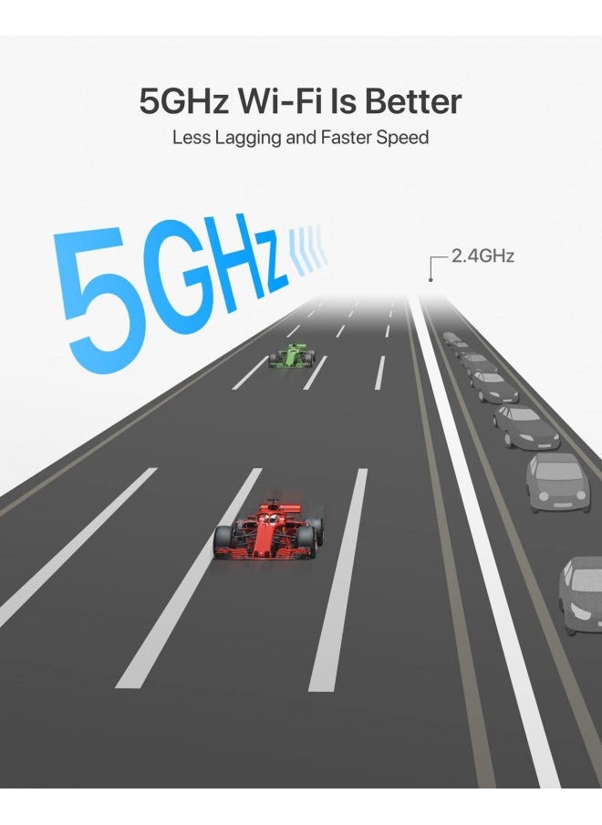 BrosTrend - Brostrend 650Mbps Linux Compatible Wifi Adapter Supports Kali Linux, Ubuntu, Mint, Debian, Kubuntu, Zorin, Pureos, Raspberry Pi 2+, Windows, Dual Band Usb Wireless Adapter W/ Long Range Wifi Antenna - Image 1