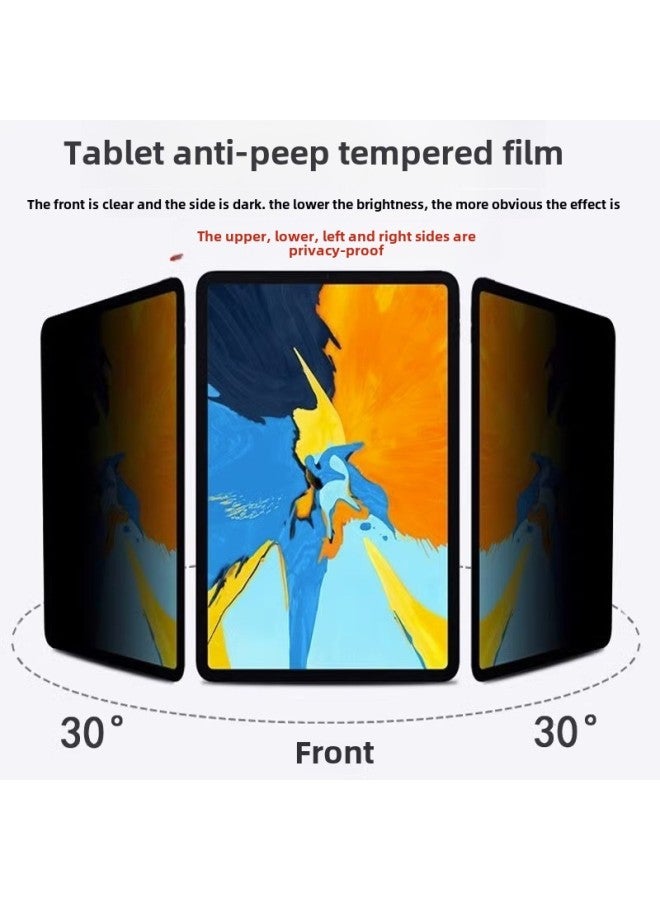 2024 Ipad Pro11 Tempered Film 360 Degree Anti-peep Film 180 Apple Air13 Inch 4/5/6/910.2-Color:360 Anti-peep Arc Edge Bare Film 】-Dimensions:iPad 10.5 】 - Image 2