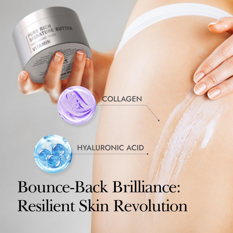 THERAPISPA Moisturizing Body Butter â€“ Rich Body Cream with Shea Butter, Ceramides, Collagen & Vitamin B5 to Repair & Soften Dry, Cracked Skin (Gold, 7.0 fl oz) - Image 3