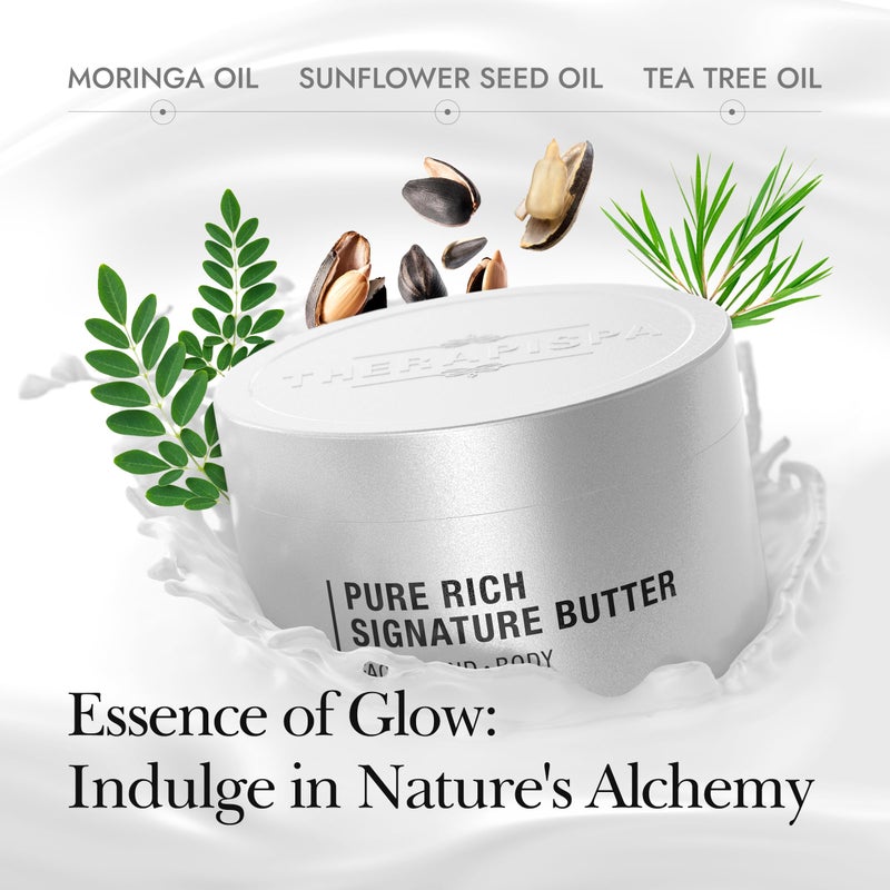 THERAPISPA Moisturizing Body Butter â€“ Rich Body Cream with Shea Butter, Ceramides, Collagen & Vitamin B5 to Repair & Soften Dry, Cracked Skin (Gold, 7.0 fl oz) - Image 4