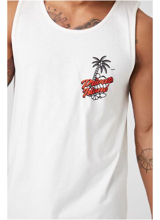 FOREVER 21 - Private Island Graphic Tank Top - Image 1