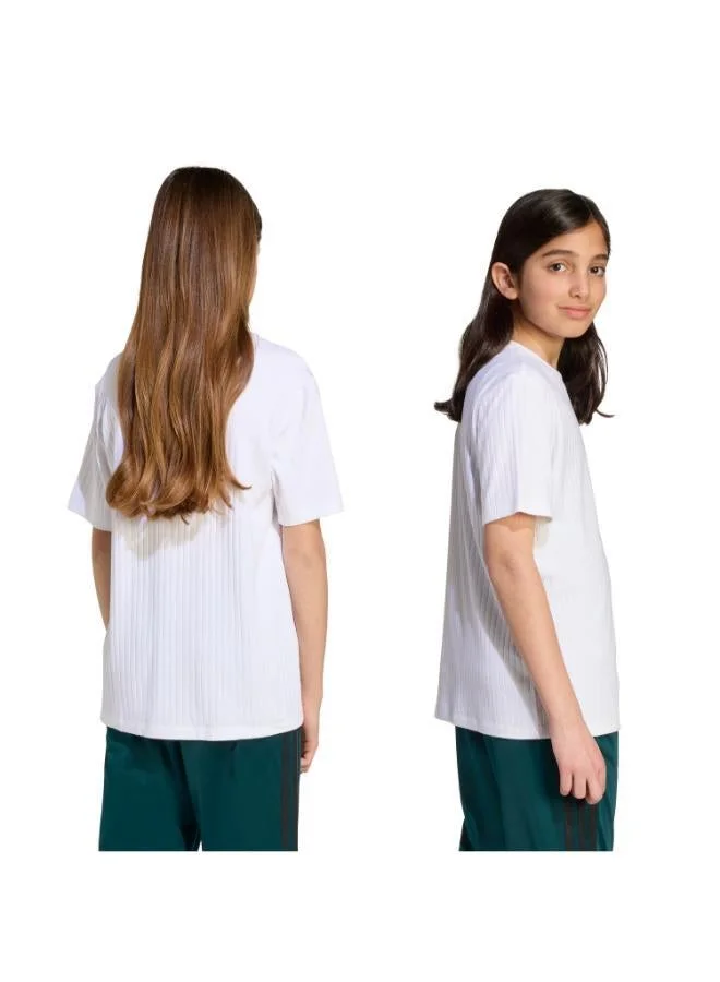Adidas Originals WHITE/BLACK Wide Rib T-Shirt Kids  | Best Price UAE
