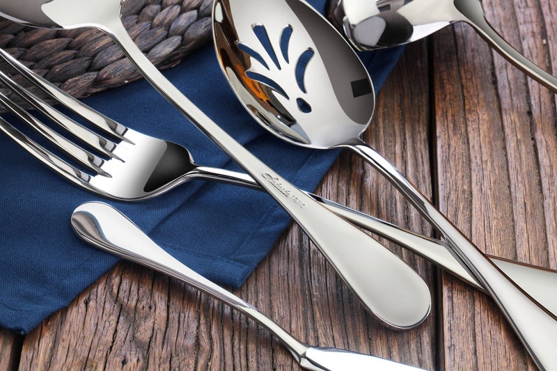 Artaste 56440 Rain 18/10 Stainless Steel 47-Piece Flatware Set, Service for 8 - Image 5