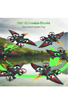 TIGER RC Aeroplane 2.4GHz Remote Controlled Aeroplane L0713 Quadcopter Floating Fighter Aircraft – RTF for Beginners/Children/Adults, USB Charging, Green  - Image 4